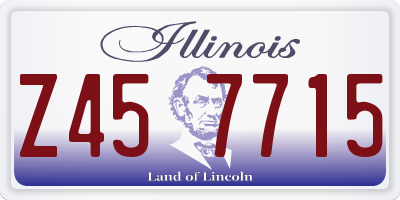 IL license plate Z457715