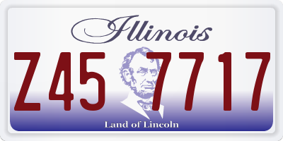 IL license plate Z457717