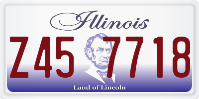 IL license plate Z457718