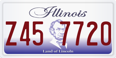 IL license plate Z457720