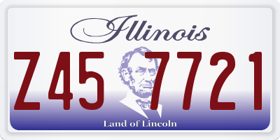 IL license plate Z457721
