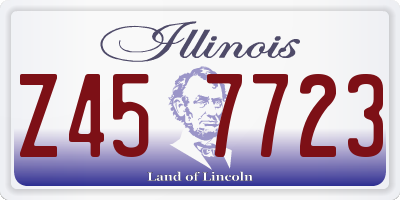 IL license plate Z457723