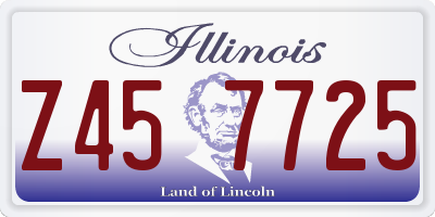 IL license plate Z457725