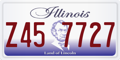 IL license plate Z457727