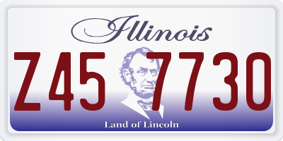 IL license plate Z457730