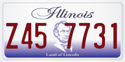 IL license plate Z457731
