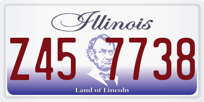 IL license plate Z457738