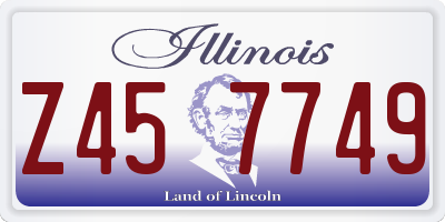 IL license plate Z457749