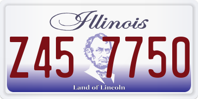 IL license plate Z457750