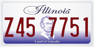 IL license plate Z457751
