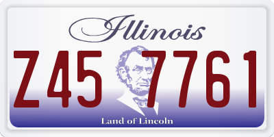 IL license plate Z457761