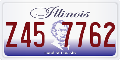 IL license plate Z457762