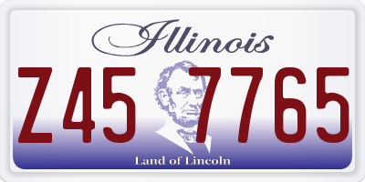 IL license plate Z457765