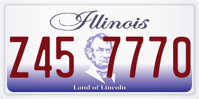 IL license plate Z457770