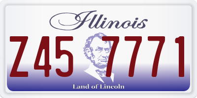 IL license plate Z457771