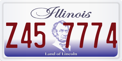 IL license plate Z457774