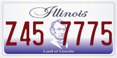 IL license plate Z457775