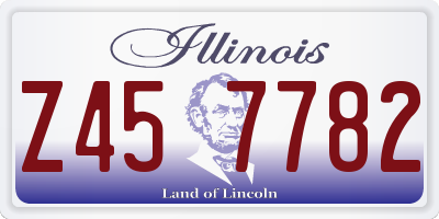 IL license plate Z457782