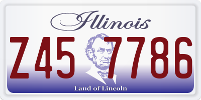 IL license plate Z457786