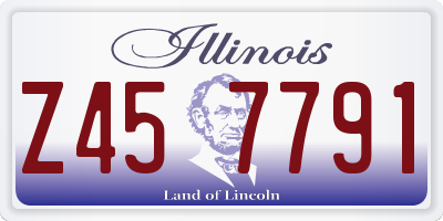 IL license plate Z457791