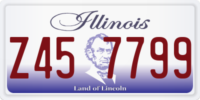 IL license plate Z457799