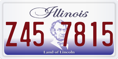IL license plate Z457815