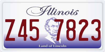 IL license plate Z457823