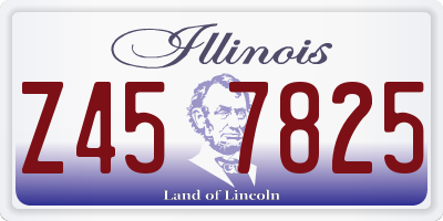 IL license plate Z457825