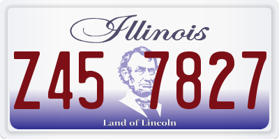 IL license plate Z457827