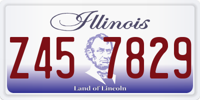 IL license plate Z457829