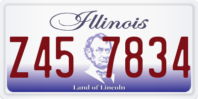IL license plate Z457834