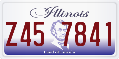 IL license plate Z457841