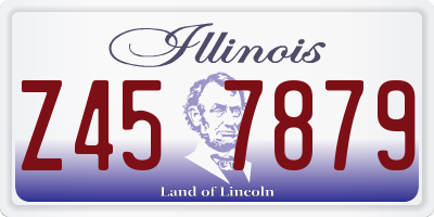 IL license plate Z457879