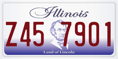 IL license plate Z457901