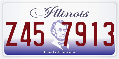 IL license plate Z457913
