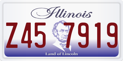 IL license plate Z457919