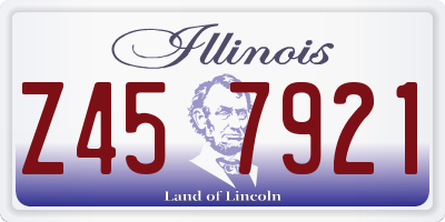 IL license plate Z457921