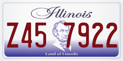 IL license plate Z457922