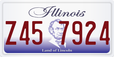 IL license plate Z457924