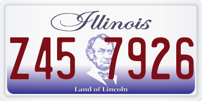 IL license plate Z457926