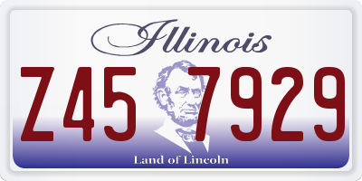 IL license plate Z457929