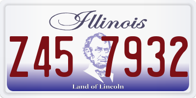 IL license plate Z457932