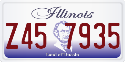 IL license plate Z457935