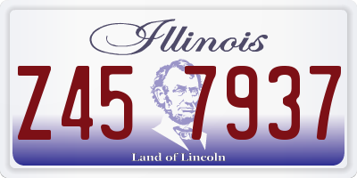 IL license plate Z457937