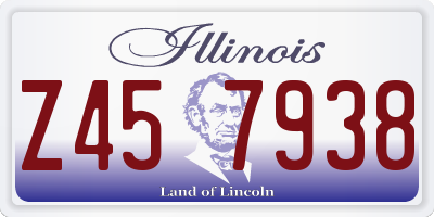 IL license plate Z457938