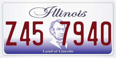 IL license plate Z457940