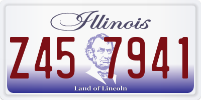IL license plate Z457941