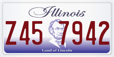 IL license plate Z457942