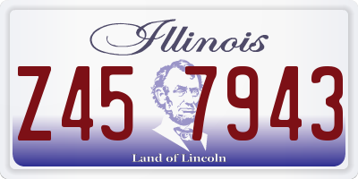 IL license plate Z457943