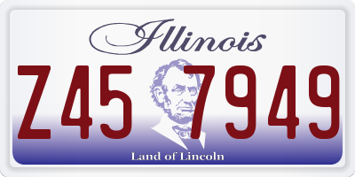 IL license plate Z457949